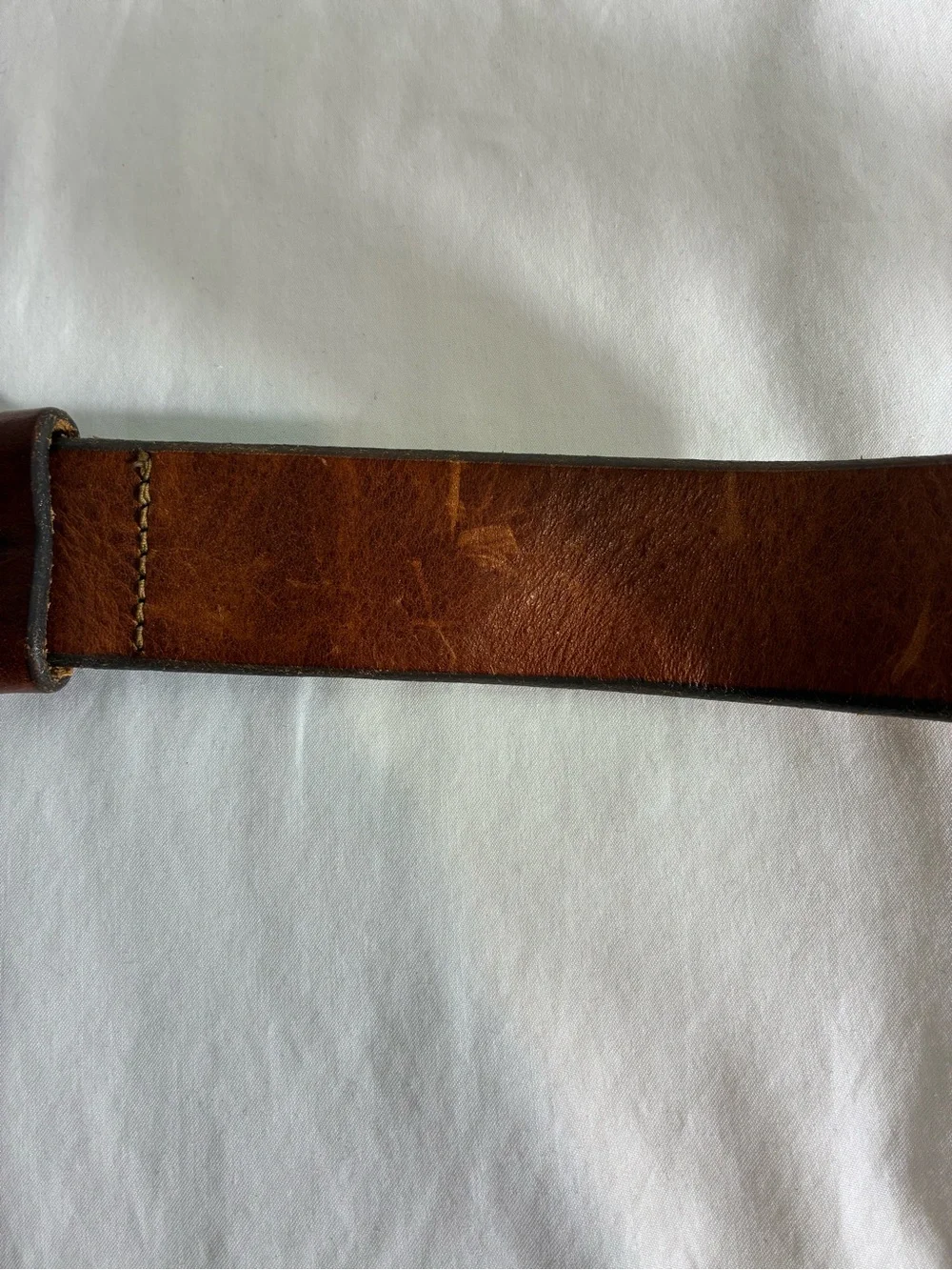 Banana Republic Men's belt Sz 38 Brown Genuine Italian Leather Brass Buckle